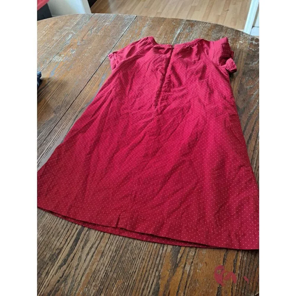 XXL 14/16 Gap Kids Short Sleeve Red White Corduroy Short Sleeve Cotton Dress